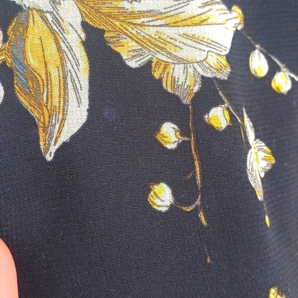 H&M floral tunic / midi dress size 2 in good used condition - Picture 6 of 9